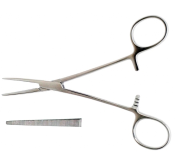 Затискач кровозупинний Кріль-Ранкін, зубчастий, прямий, 160 мм, №1 Bio Tules Impex 5-624-16